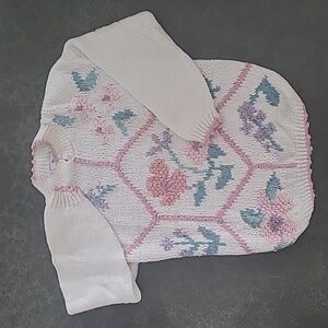 VINTAGE MAGGIE LAWRENCE FLORAL SWEATER